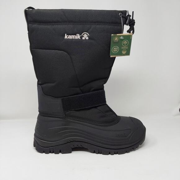 Kamik Men\'s GreenBay 4 Waterproof Insulated Winter Black Boots Mens Size 11 main image 2